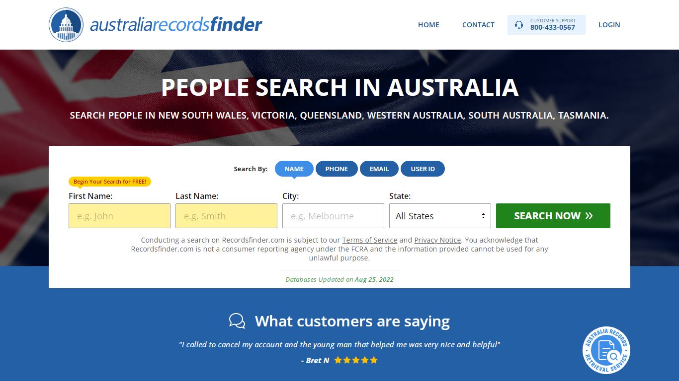 People Search in Australia - RecordsFinder