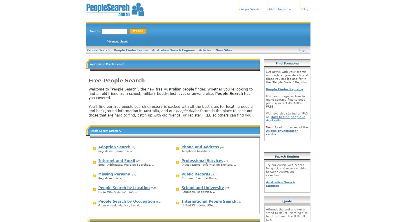 People Search - Australia's Free People Finder & Reunion Site