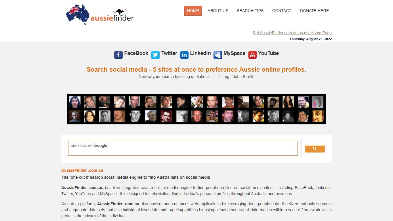 Search social media with AussieFinder.com.au to find people profiles ...